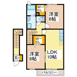 シャルマンハイツの物件間取画像